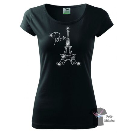 Paris rhinestone T-shirt