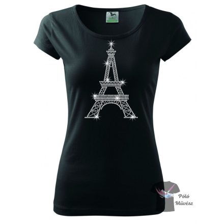 Paris rhinestone T-shirt