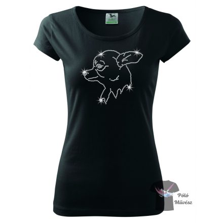 Chihuahua Rhinestone T-shirt - Chihuahua Crystal Shirt