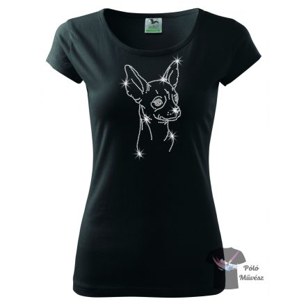 Chihuahua Rhinestone T-shirt - Chihuahua Crystal Shirt