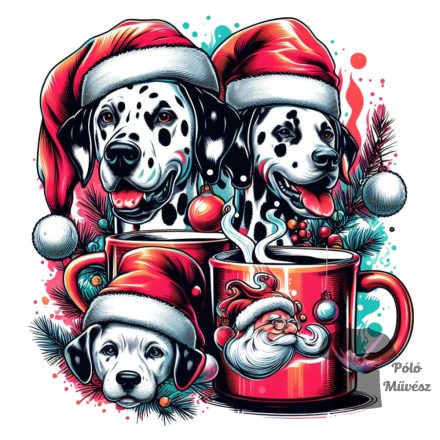 Christmas Dalmatian T-shirt - Dalmatian Shirt