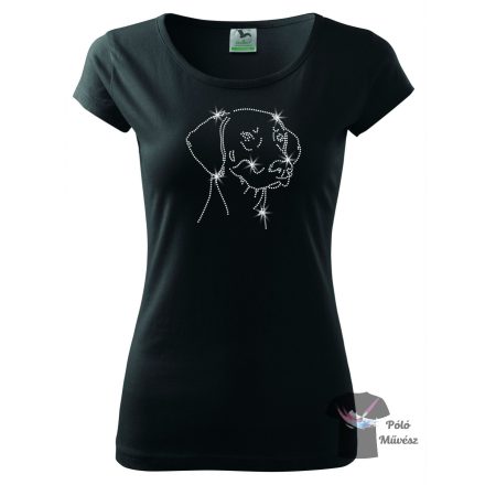 Doberman Rhinestone T-shirt - Doberman Crystal Shirt