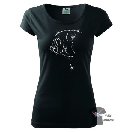 English Bulldog Rhinestone T-shirt - Bulldog Crystal Shirt