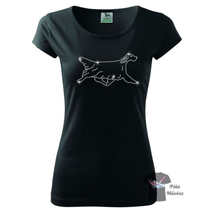 English Setter Rhinestone T-shirt - English Setter Crystal Shirt