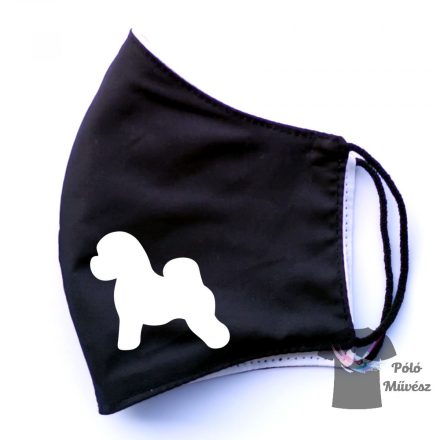 Bichon Frise face mask, dog mask