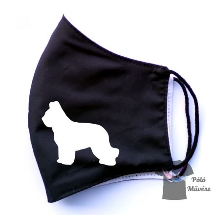 Briard face mask, dog mask