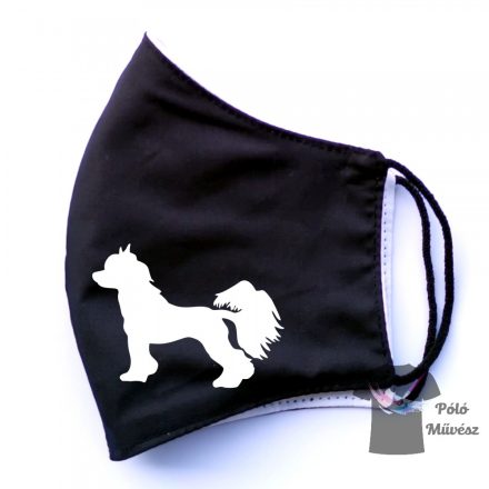 Chinese Crested face mask, dog mask