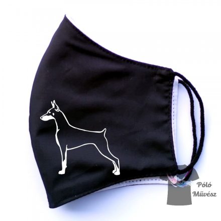 Dobermann face mask, dog mask