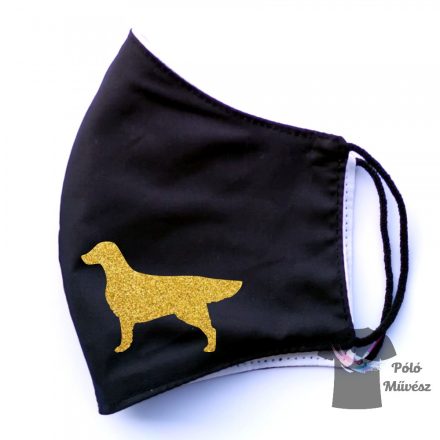 Flat Coated Retriever face mask, dog mask