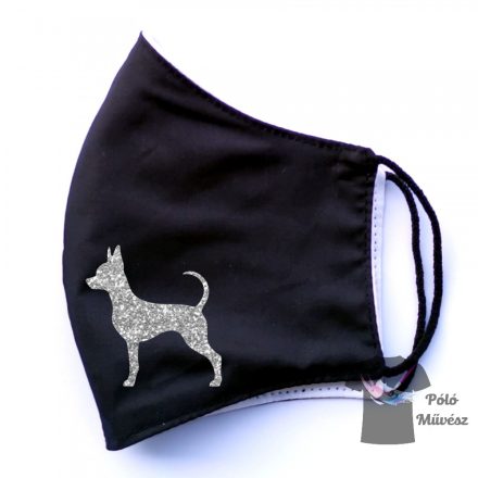 Rusky Toy Terrier face mask, dog mask