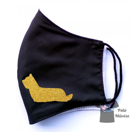 Skye Terrier face mask, dog mask