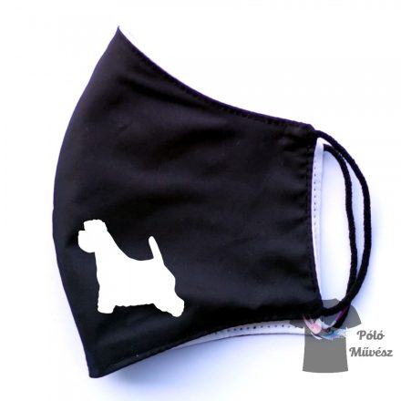 West Highland White Terrier face mask, dog mask