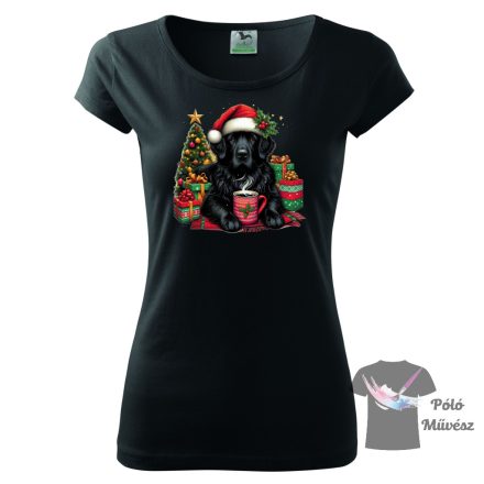 Christmas Flat Coated Retriever T-shirt - Flat Coated Retriever Shirt