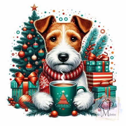 Christmas Fox Terrier T-shirt - Fox Terrier Shirt