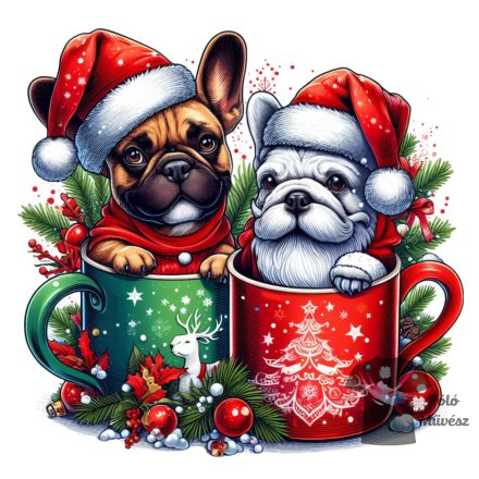 Christmas French Bulldog T-shirt - Frenchie Shirt