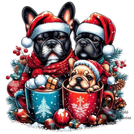 Christmas French Bulldog T-shirt - Frenchie Shirt