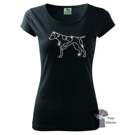 German Pointer Rhinestone T-shirt - German Pointer Crystal Shirt