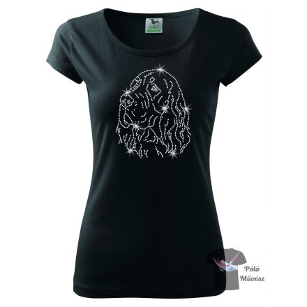 Gordon Setter Rhinestone T-shirt - Gordon Setter Crystal Shirt