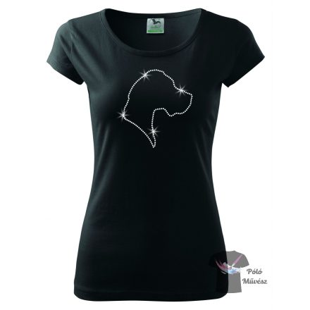 Great Dane Rhinestone T-shirt - Great Dane Crystal Shirt