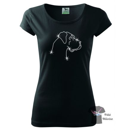 Great Dane Rhinestone T-shirt - Great Dane Crystal Shirt