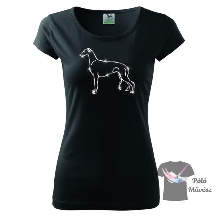 Greyhound Rhinestone T-shirt - Greyhound Crystal Shirt