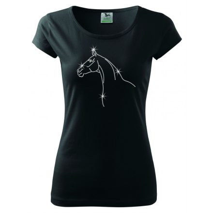 Horse Rhinestone T-shirt - Horse Crystal Shirt