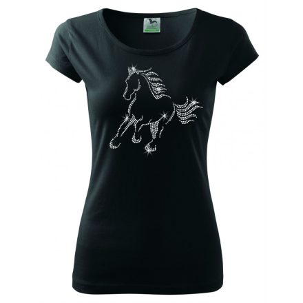 Horse rhinestone T-shirt - Horse Crystal Shirt