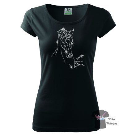 Horse rhinestone T-shirt - Horse Crystal Shirt