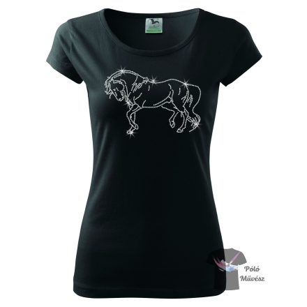 Horse rhinestone T-shirt - Horse Crystal Shirt