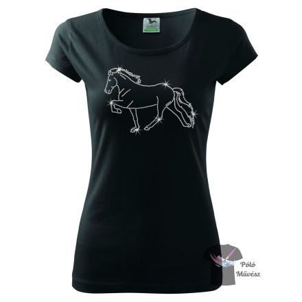 Horse rhinestone T-shirt - Horse Crystal Shirt