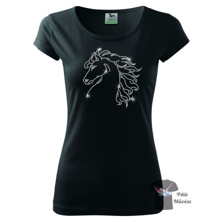 Horse rhinestone T-shirt - Horse Crystal Shirt