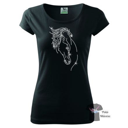 Horse rhinestone T-shirt - Horse Crystal Shirt