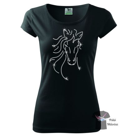 Horse rhinestone T-shirt - Horse Crystal Shirt