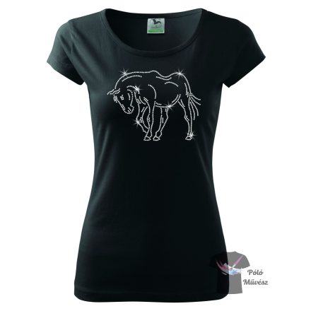 Horse rhinestone T-shirt - Horse Crystal Shirt