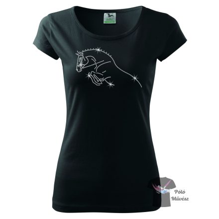 Horse rhinestone T-shirt - Horse Crystal Shirt