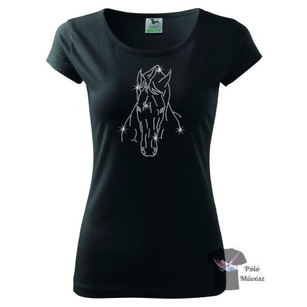 Horse rhinestone T-shirt - Horse Crystal Shirt