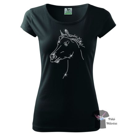 Horse rhinestone T-shirt - Horse Crystal Shirt