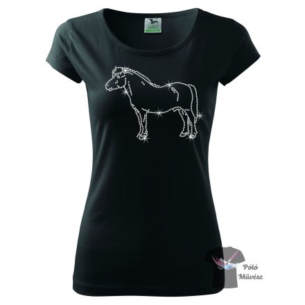 Horse rhinestone T-shirt - Horse Crystal Shirt