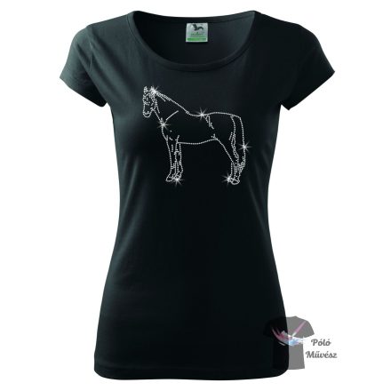 Horse rhinestone T-shirt - Horse Crystal Shirt