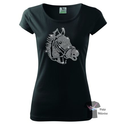 Horse rhinestone T-shirt - Horse Crystal Shirt