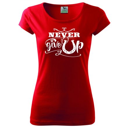 Horse T-shirt - Never Give Up Shirt