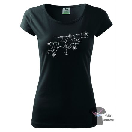 Hungarian Vizsla Rhinestone T-shirt - Hungarian Vizsla Crystal Shirt