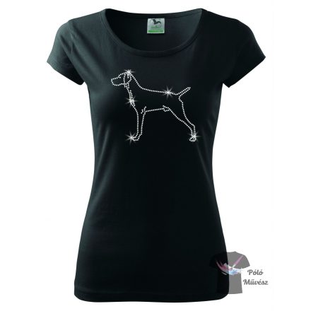 Hungarian Vizsla Rhinestone T-shirt - Hungarian Vizsla Crystal Shirt