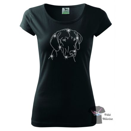 Hungarian Vizsla Rhinestone T-shirt - Hungarian Vizsla Crystal Shirt