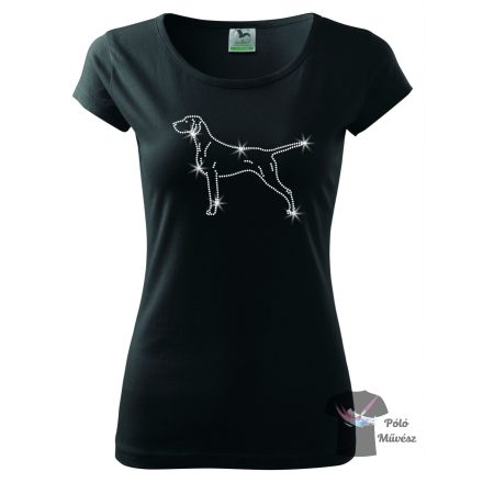 Hungarian Vizsla Rhinestone T-shirt - Hungarian Vizsla Crystal Shirt