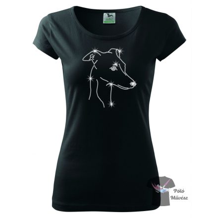 Italian Greyhound Rhinestone T-shirt - Italian Greyhound Crystal Shirt