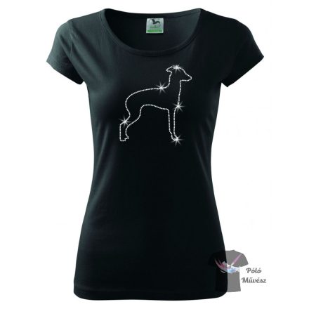 Italian Greyhound Rhinestone T-shirt - Italian Greyhound Crystal Shirt