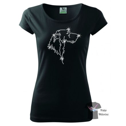 Irish Wolfhound Rhinestone T-shirt - Irish Wolfhound Crystal Shirt