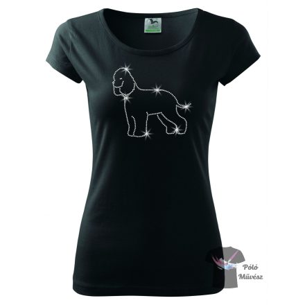 Irish Water Spaniel Rhinestone T-shirt - Irish Water Spaniel Crystal Shirt