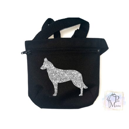 Belgian Malinois Dog Treat bag with adjustable belt